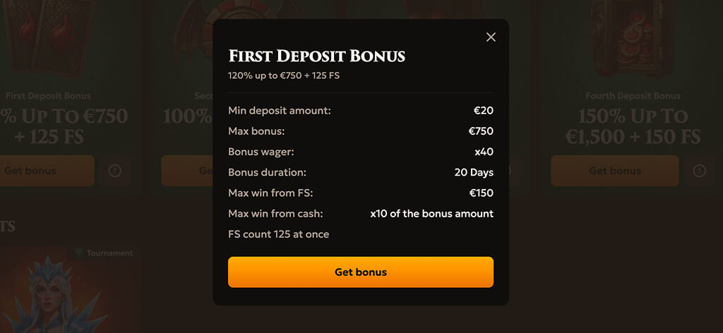 DragoBet Casino First Deposit Bonus