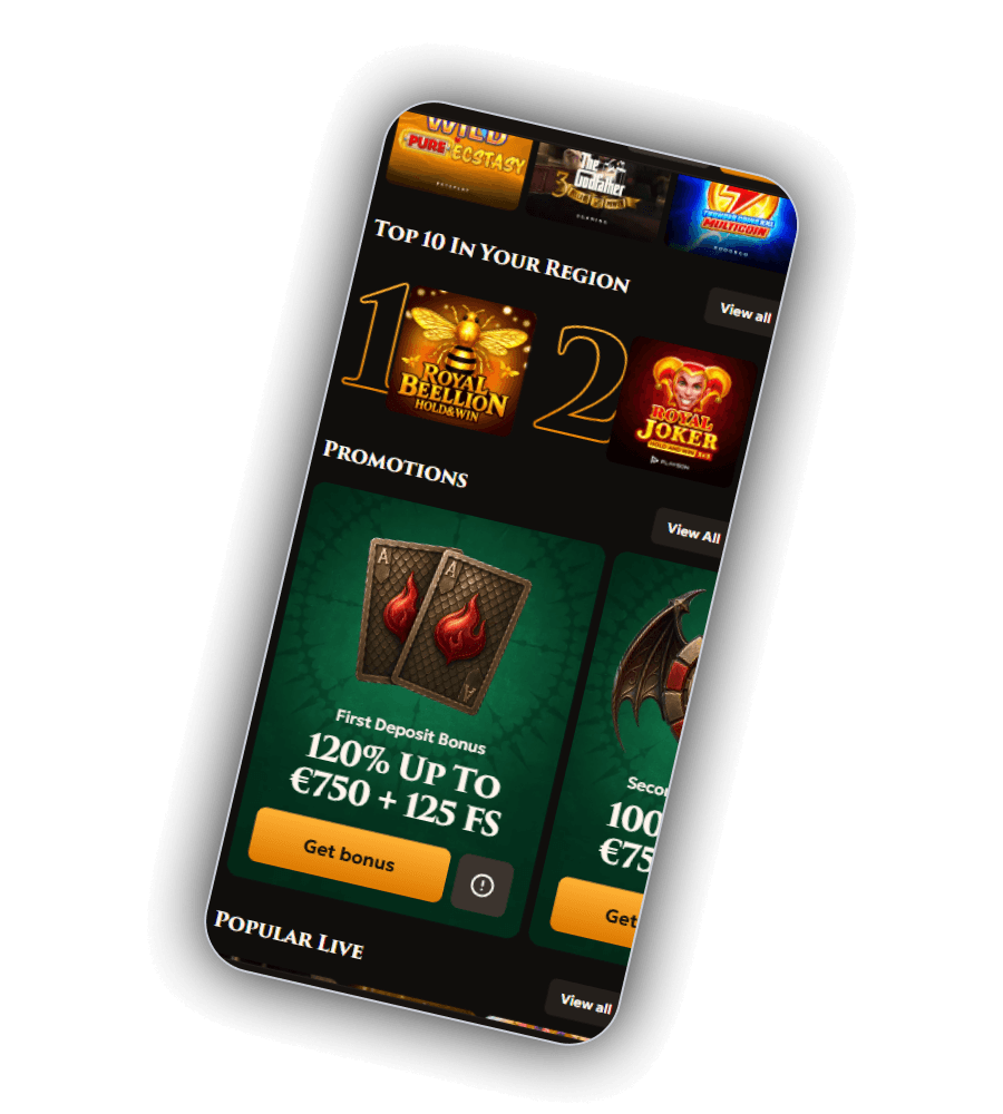 DragoBet Casino Interface